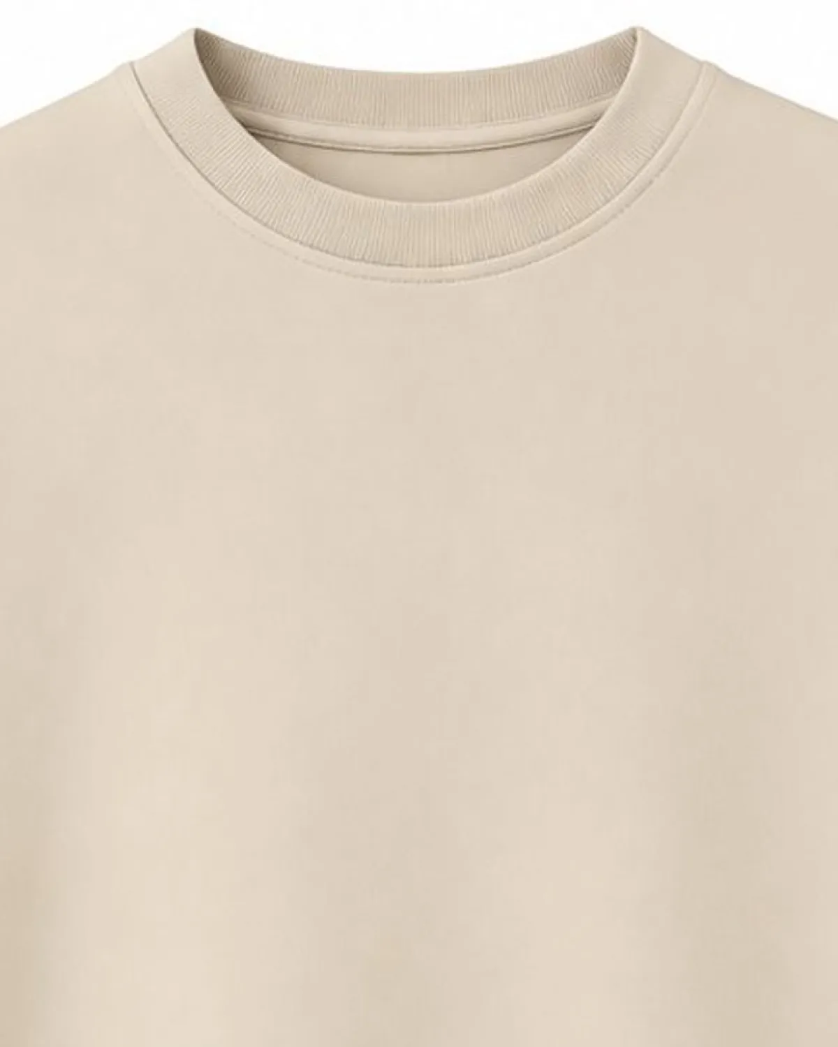 Heavyweight oversized tee fabric close-up