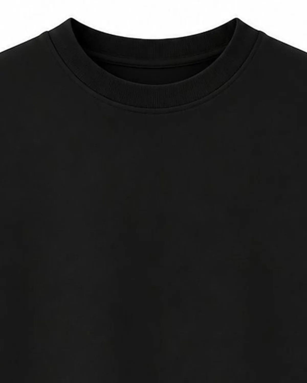 Full sleeve oversized tee in Black