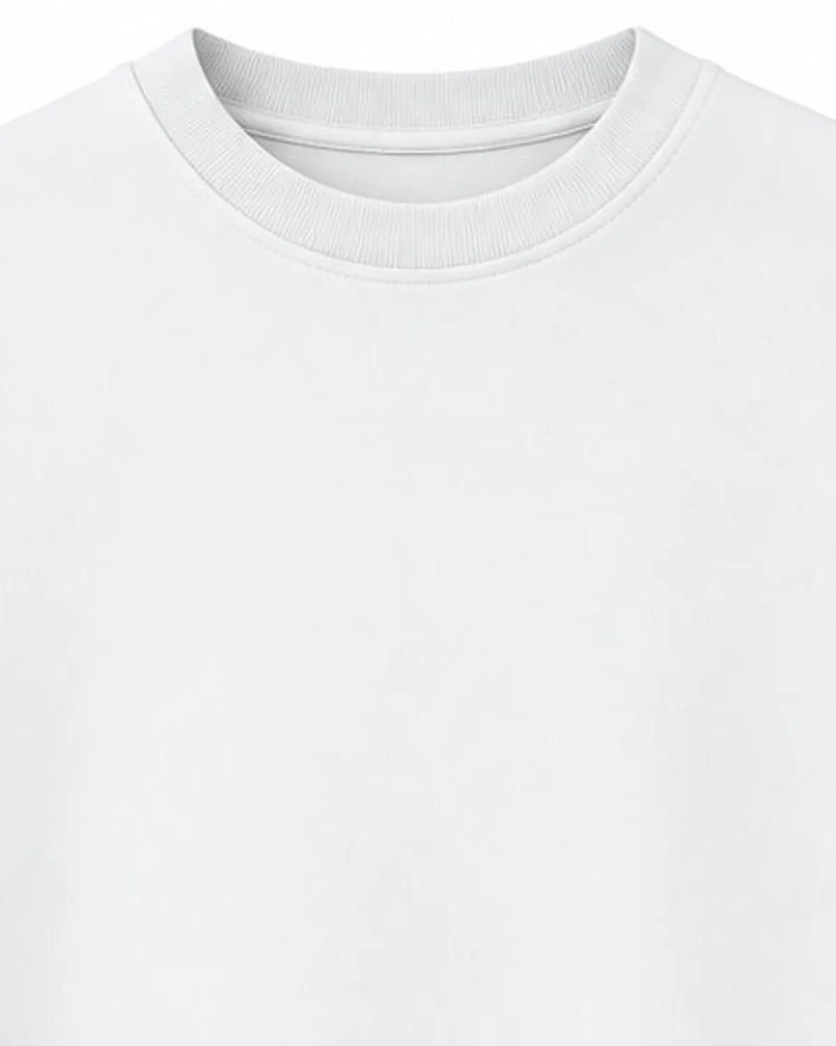 Midweight oversized tee fabric close-up