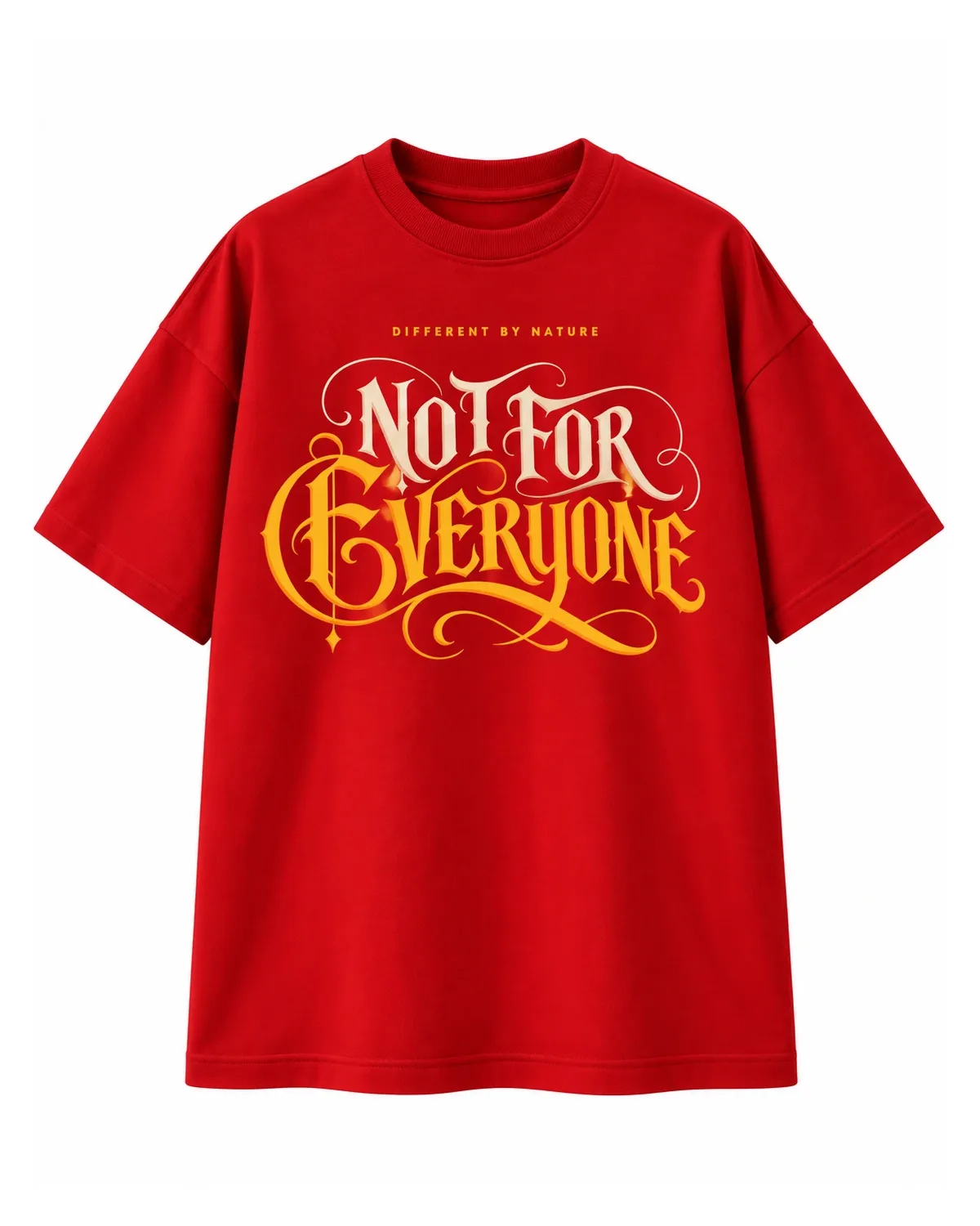 Not for everyone graphic tee in Red