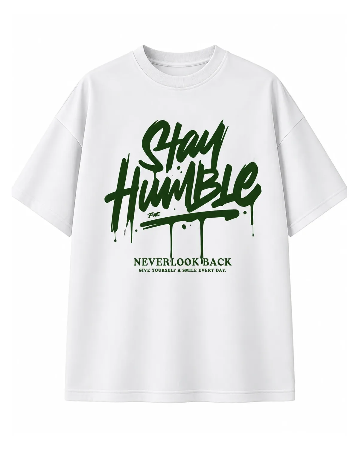 Stay humble graphic tee in White